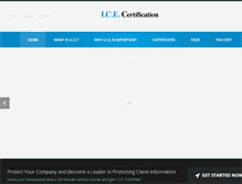 Tablet Screenshot of icecertified.org